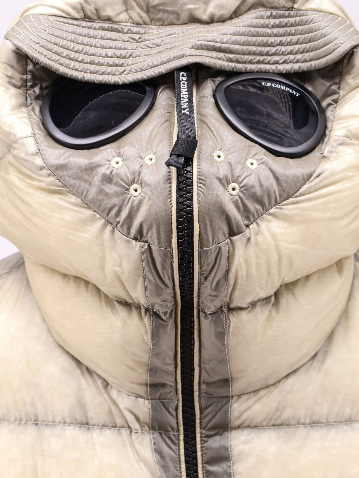 C.P. Company Men's DD Shell Explorer Lens Medium Down Jacket Silver, view 3