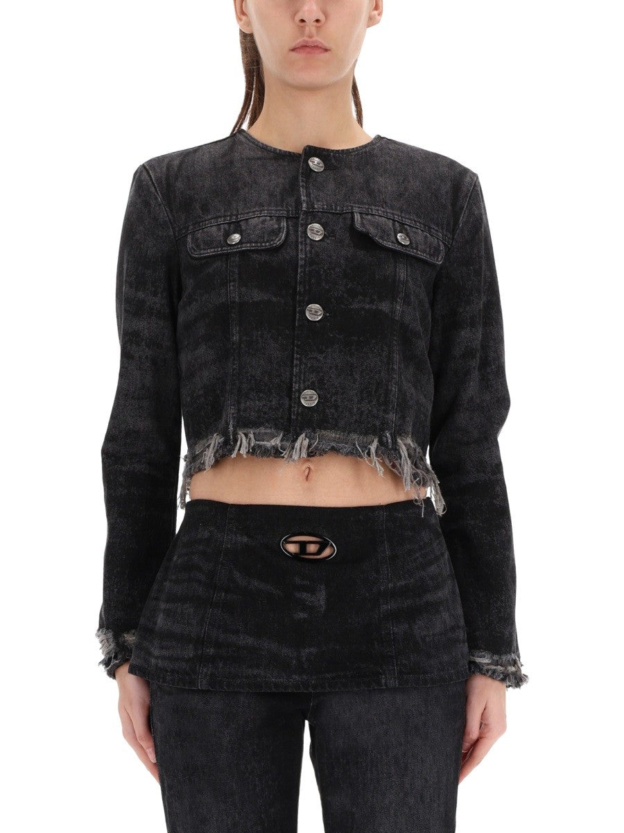 Diesel Women's DE Graffy Fsh Jacket Black Diesel
