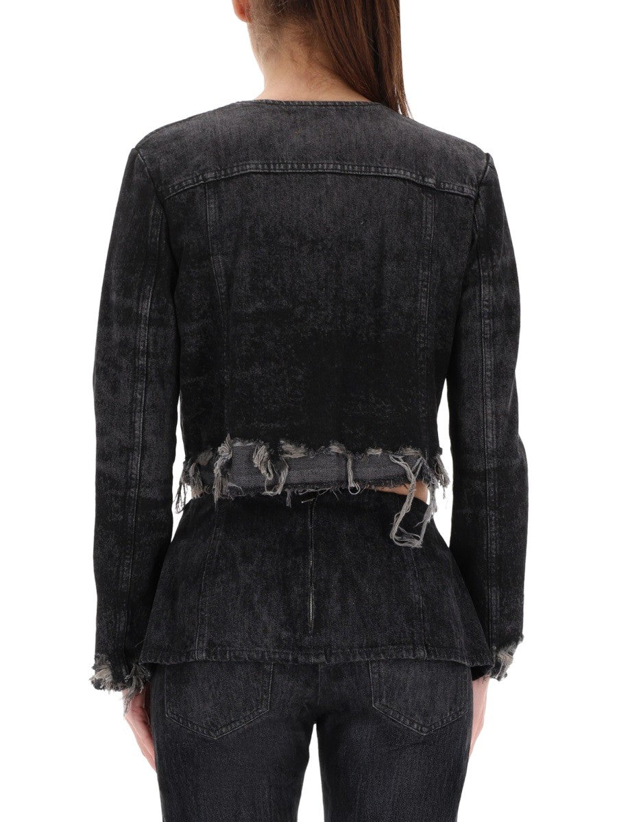 Diesel Women's DE Graffy Fsh Jacket Black Diesel