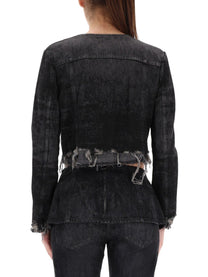 Diesel Women's DE Graffy Fsh Jacket Black Diesel