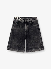 Diesel Women's DE Sire Short S2 Black Denim Bermuda Shorts Black