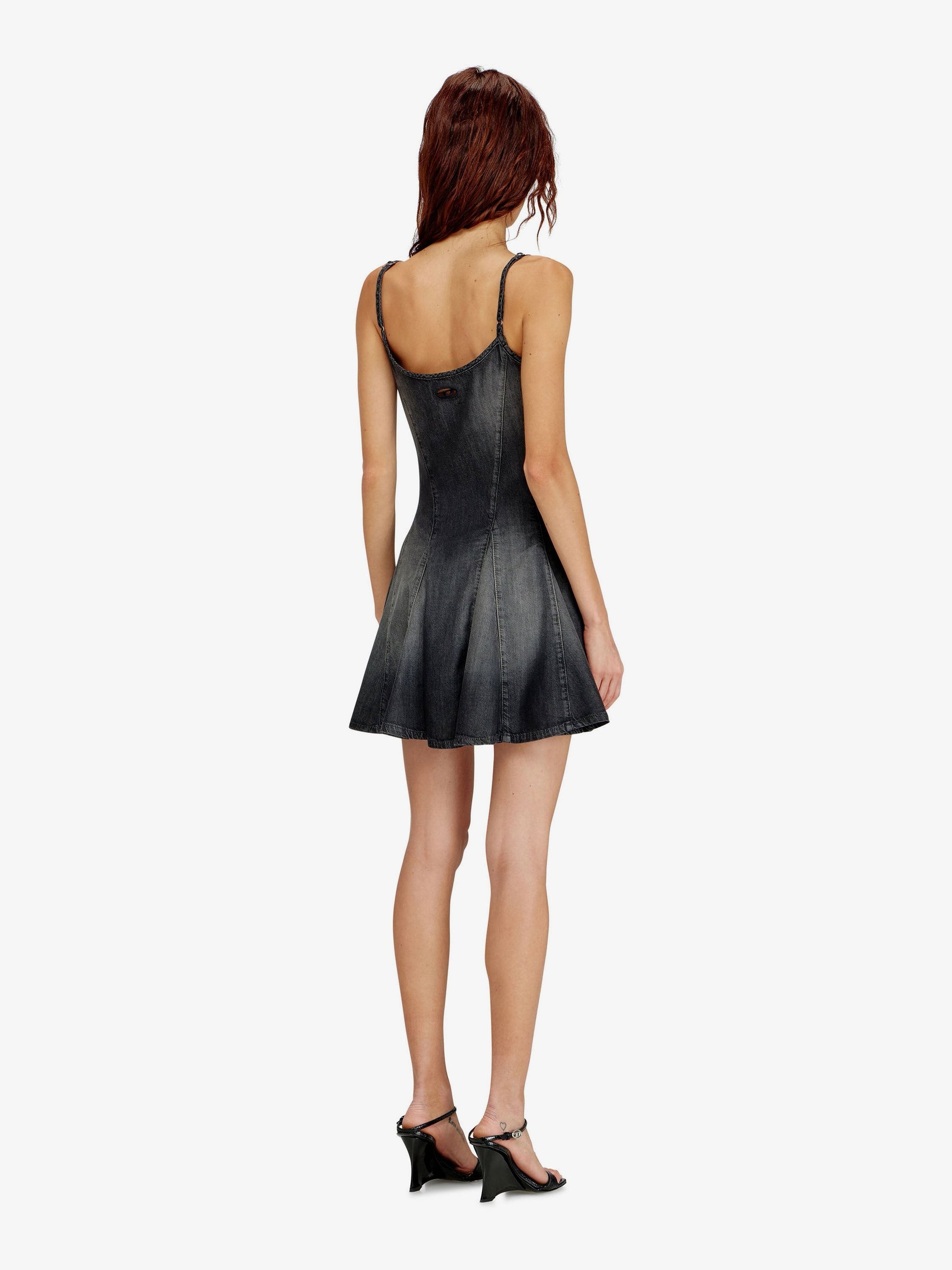 Diesel Women's DE Spoky Denim Short Dress Black