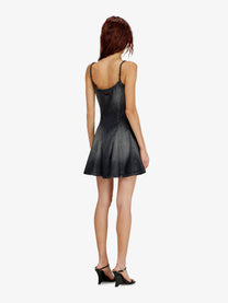 Diesel Women's DE Spoky Denim Short Dress Black