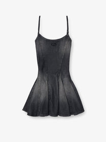 Diesel Women's DE Spoky Denim Short Dress Black