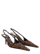 Saint Laurent Women's Décolleté Babylone Breteuil in Gros Grain Pattern, view 2