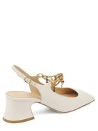 Chloé Women's Décolleté Chloé Charms White, view 3