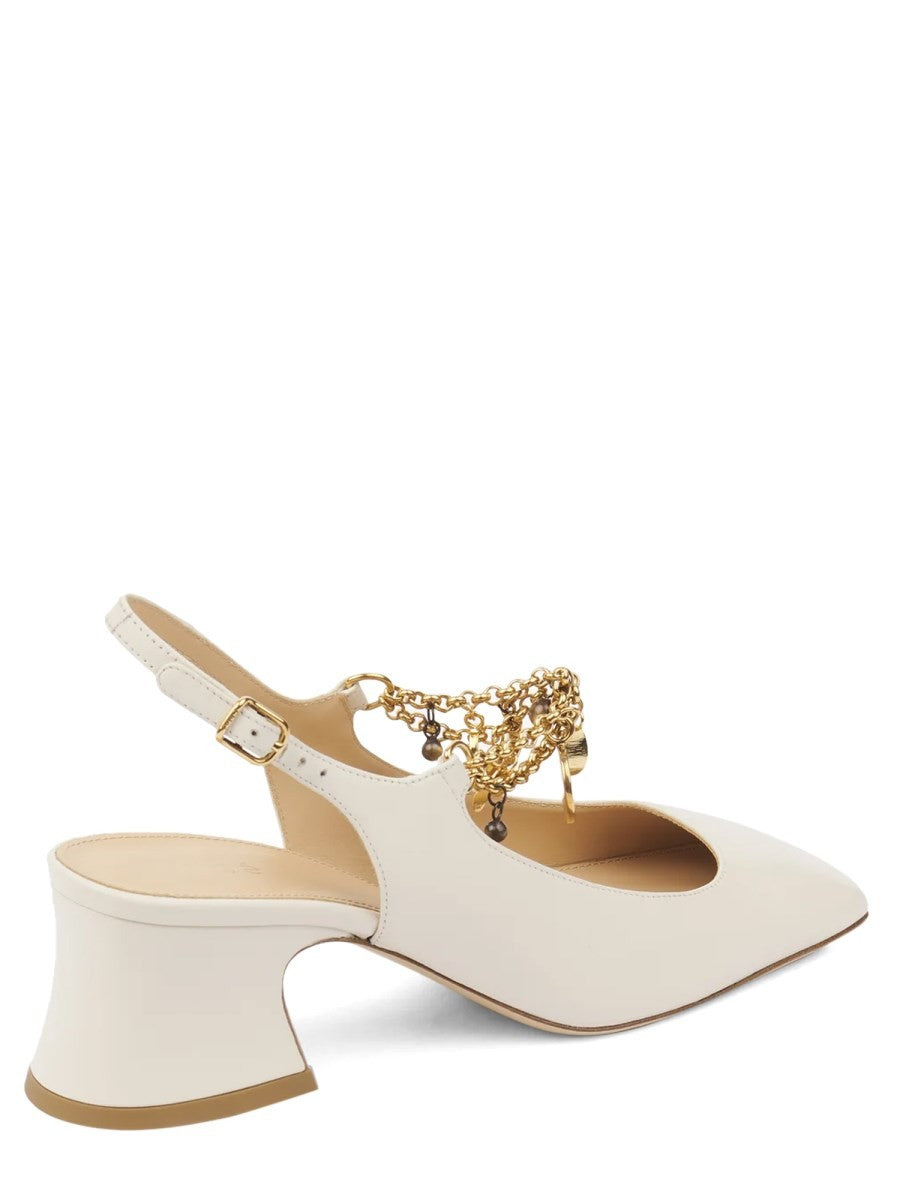 Chloé Women's Décolleté Chloé Charms White