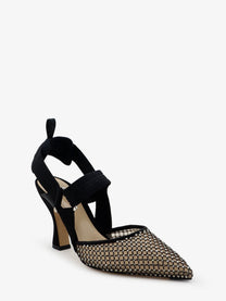Fendi Women's Décolleté Colibrì in Mesh Suede Black
