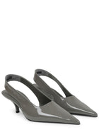 Toteme Women's Leather Décolleté Grey, view 2