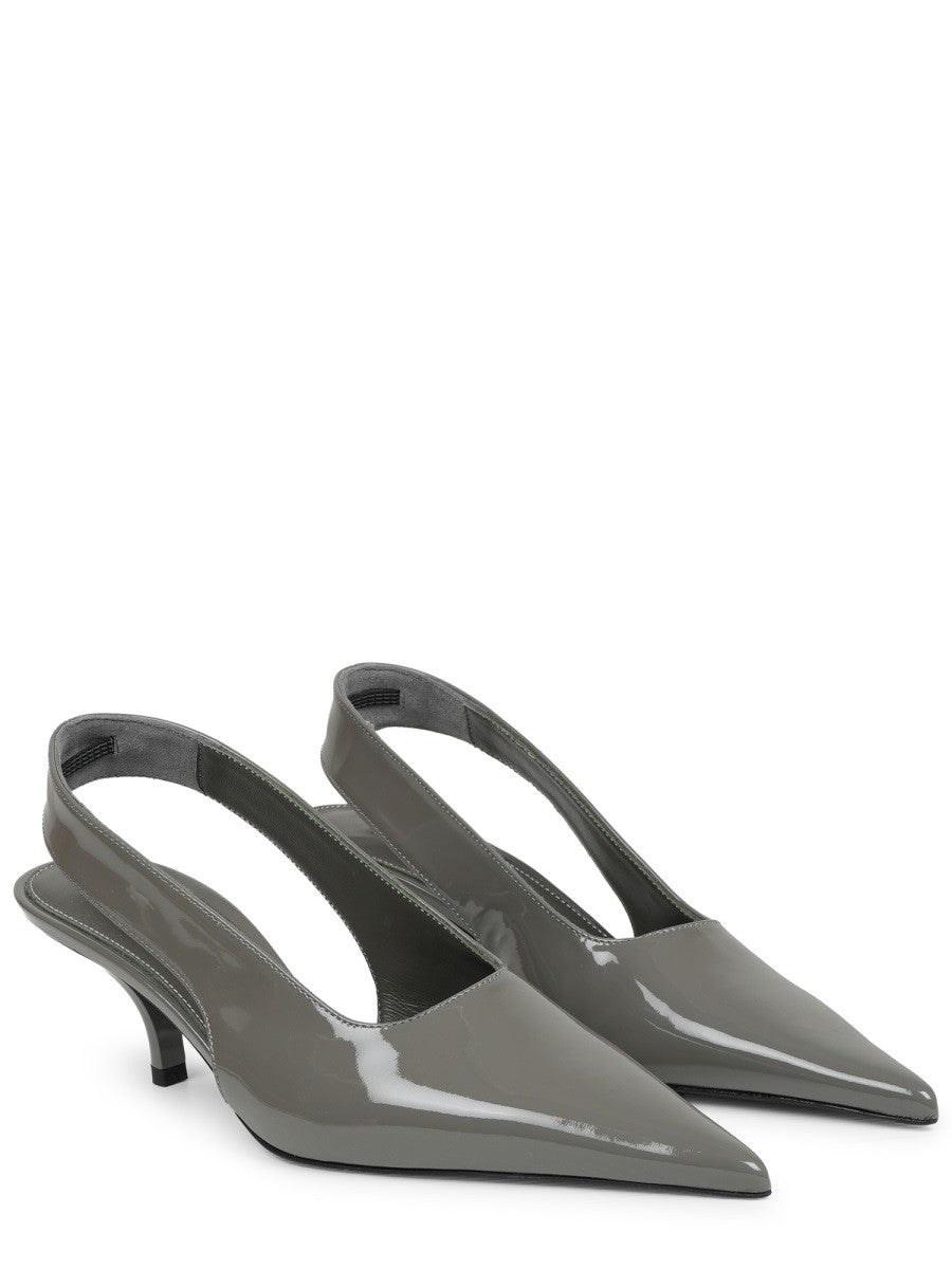 Toteme Women's Décolleté in Pelle Grey