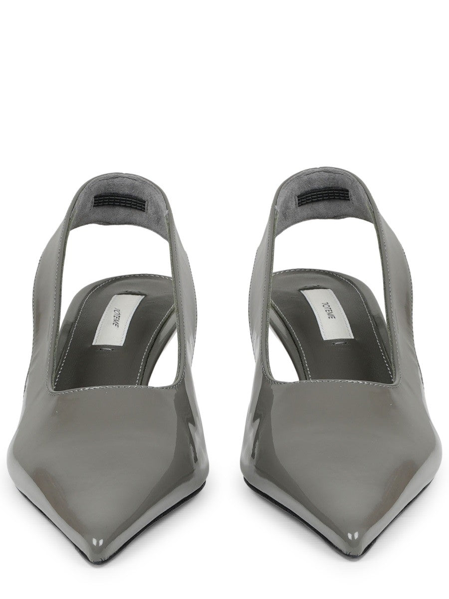 Toteme Women's Décolleté in Pelle Grey