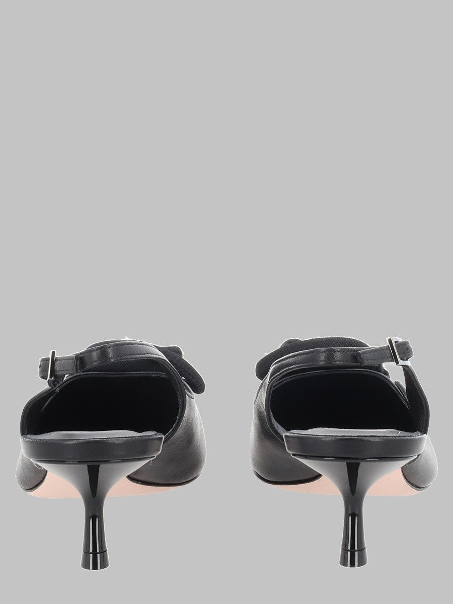 Roger Vivier Women's Écolleté Slingback Rose Vivier in Pelle Black