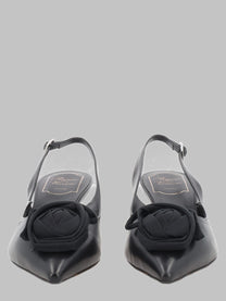 Roger Vivier Women's Écolleté Slingback Rose Vivier in Pelle Black