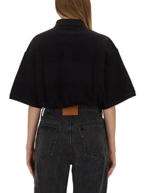 alexanderwang Women's Deconstructed Polo Black
