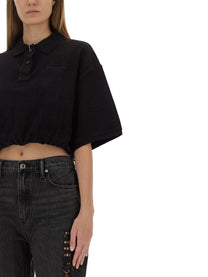 alexanderwang Women's Deconstructed Polo Black