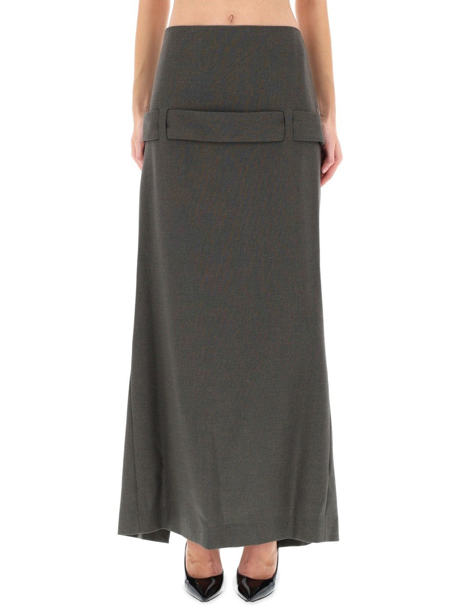 Jean Paul Gaultier Women's Deconstructed Skirt Grey