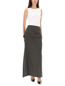 Jean Paul Gaultier Women's Deconstructed Skirt Grey