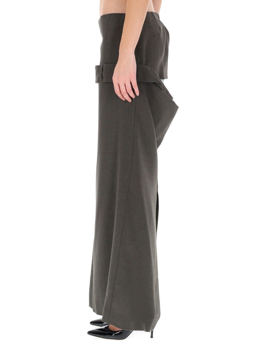 Jean Paul Gaultier Women's Deconstructed Skirt Grey