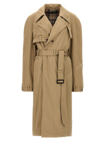 Balenciaga Deconstructed Trench Coat Beige