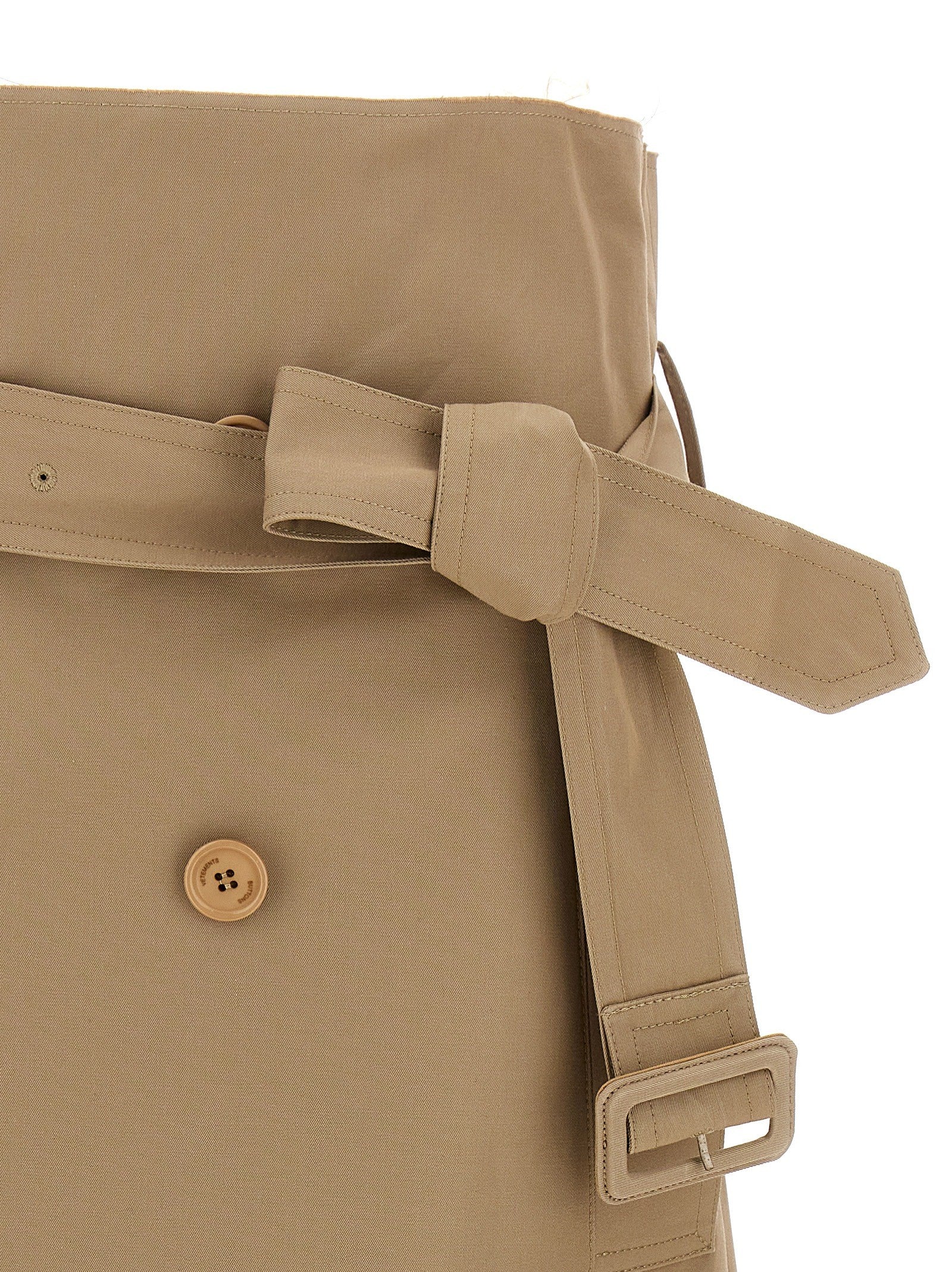 Vetements Deconstructed Trenchcoat Skirt Beige
