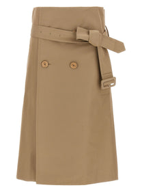 Vetements Deconstructed Trenchcoat Skirt Beige