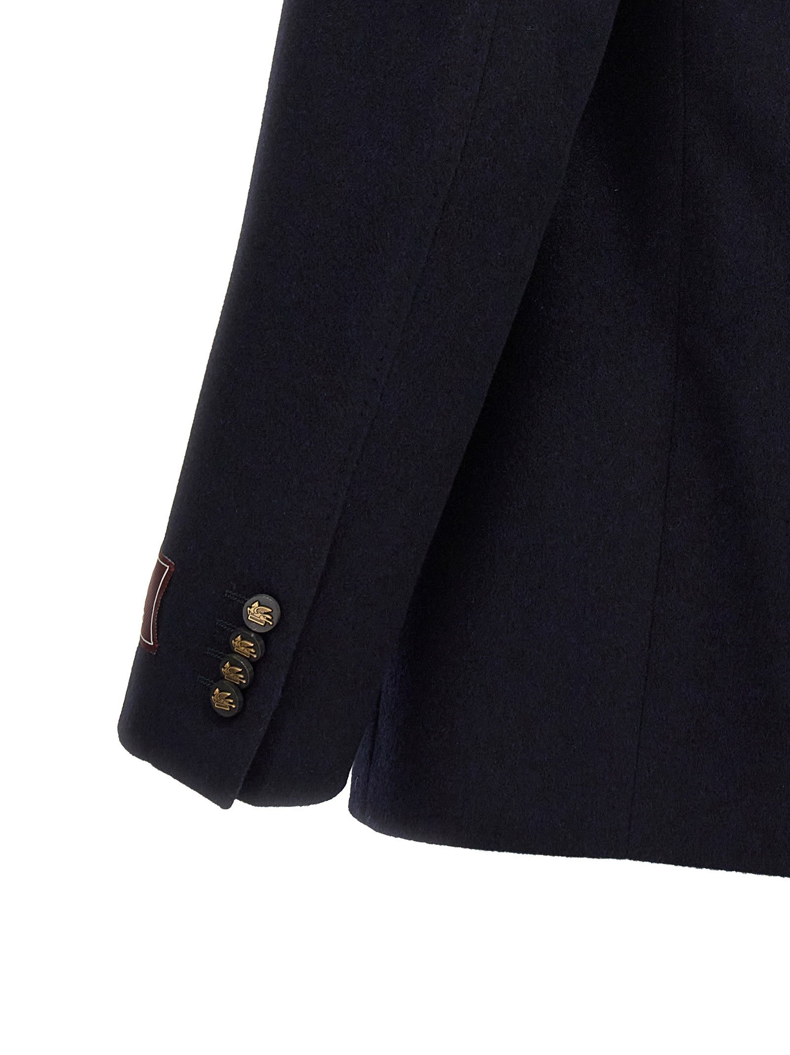 ETRO Decorative Basting Blazer Blue