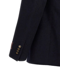 ETRO Decorative Basting Blazer Blue