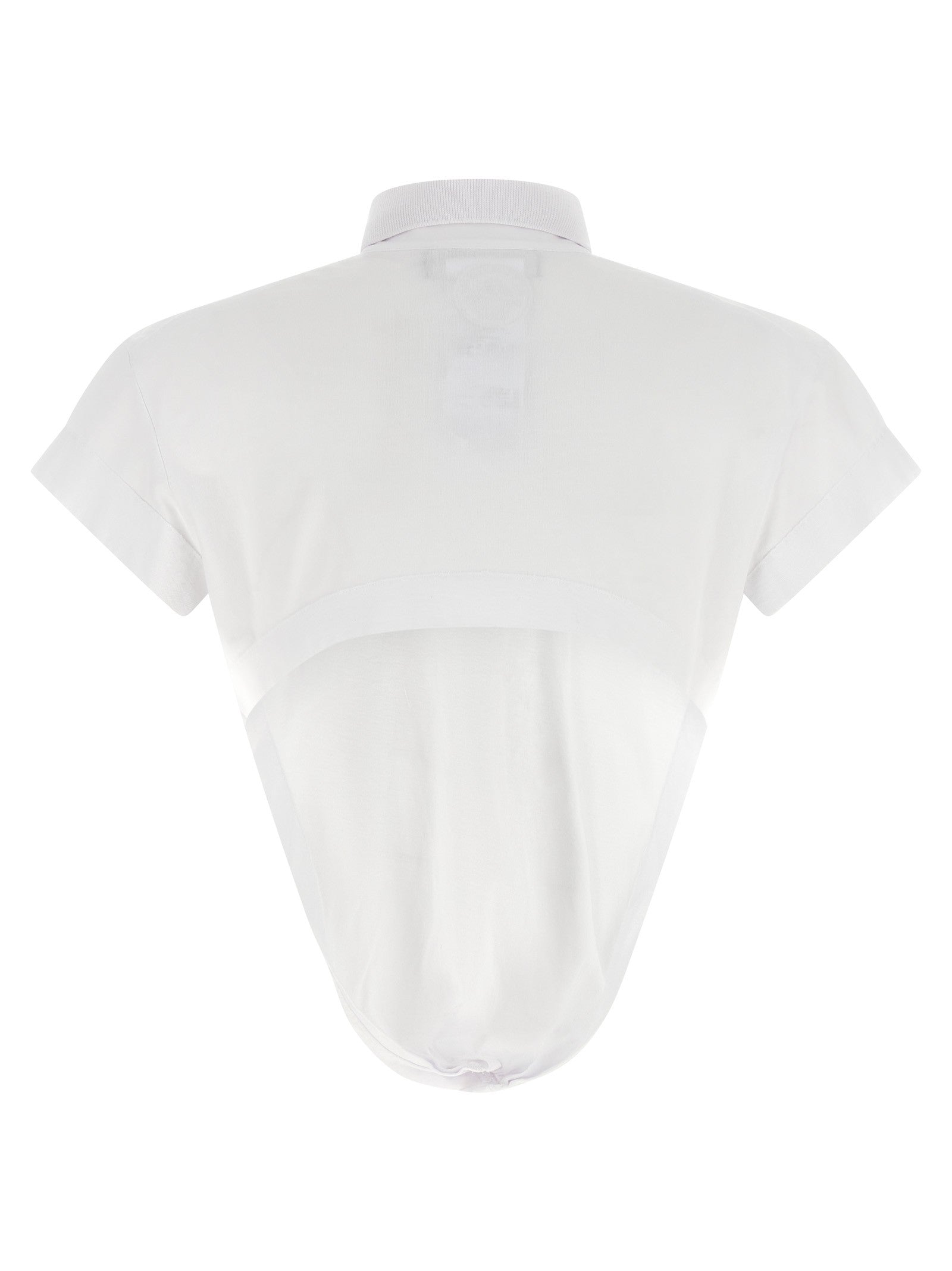 Dsquared2 Deep Cut Just Right Fit Polo Shirt White