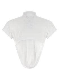 Dsquared2 Deep Cut Just Right Fit Polo Shirt White