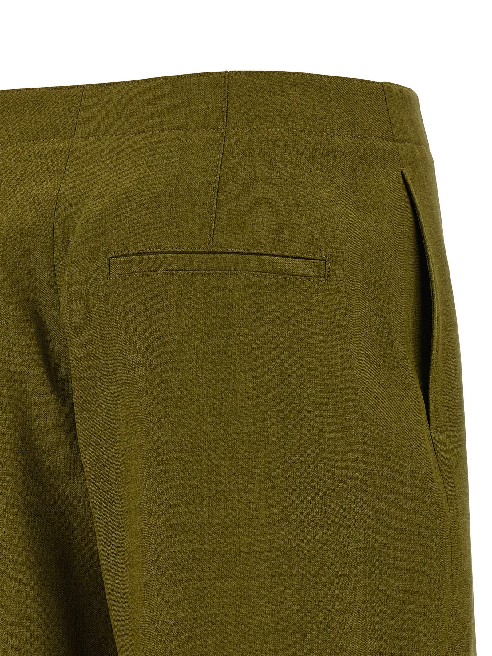 Theory Deep Pleat Pants Green