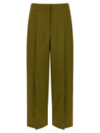 Theory Deep Pleat Pants Green