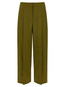 Theory Deep Pleat Pants Green