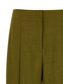 Theory Deep Pleat Pants Green