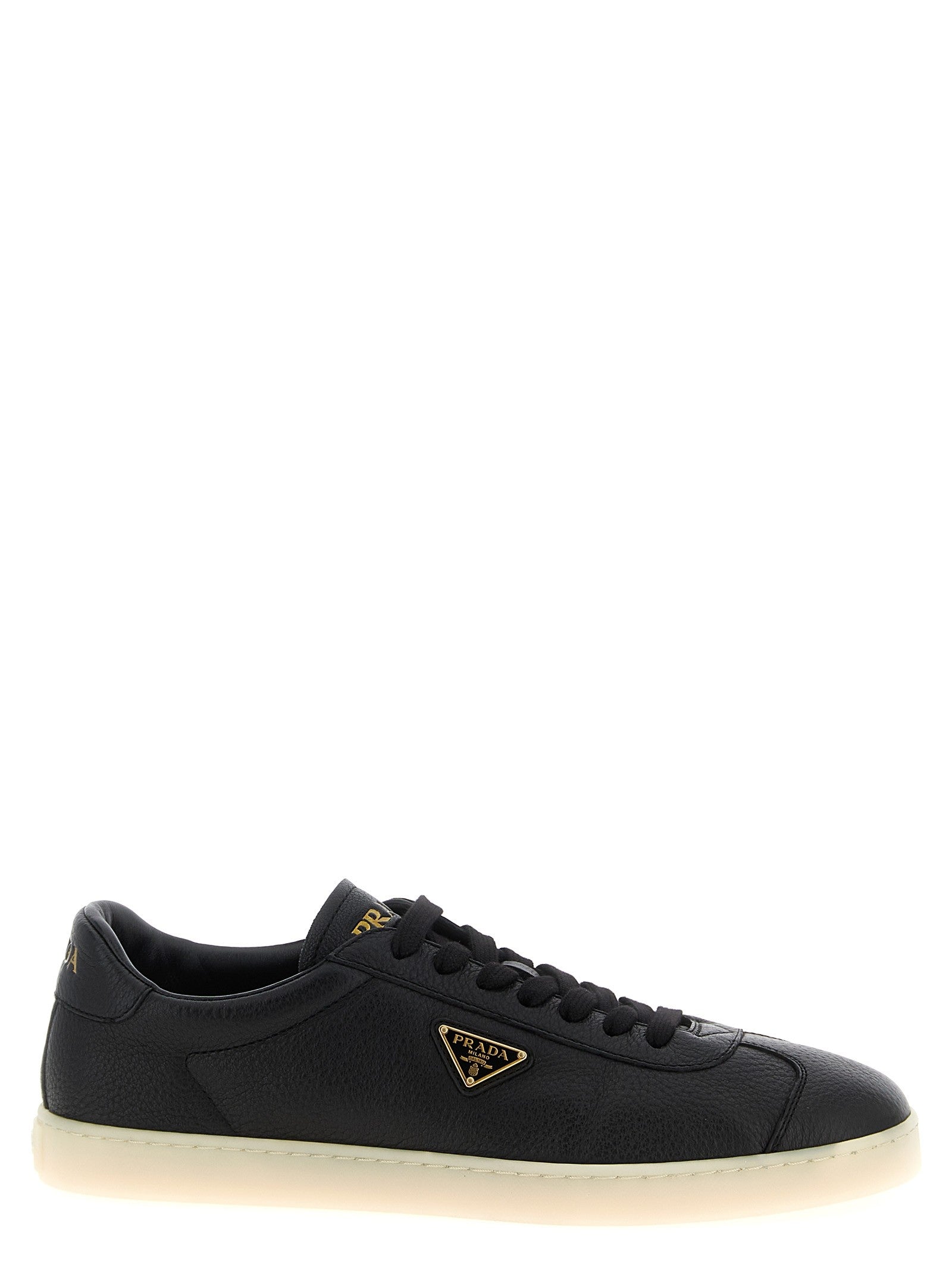 PRADA Deer Leather Sneakers Black