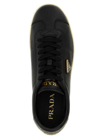 PRADA Deer Leather Sneakers Black