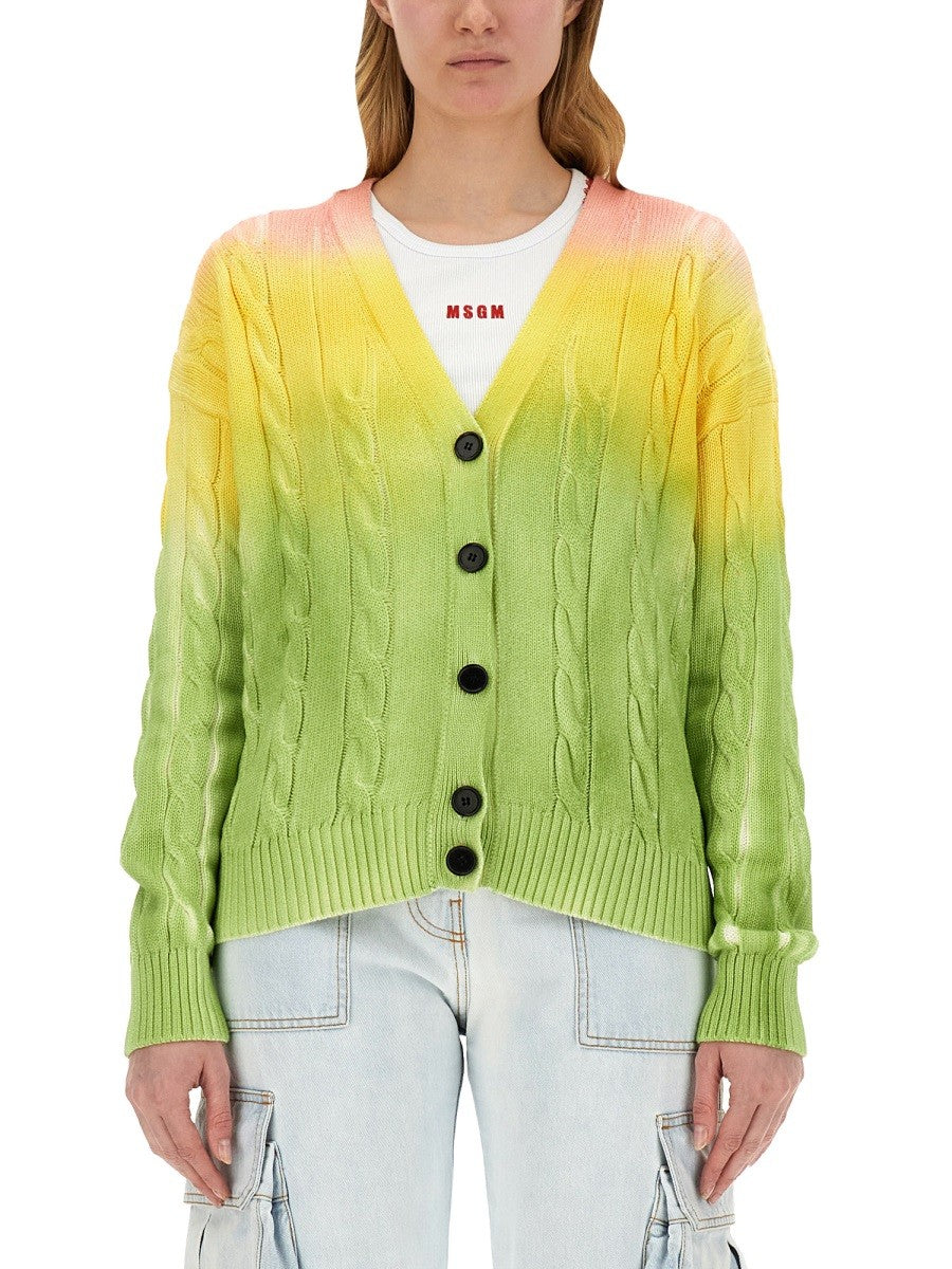 MSGM Women's Degrade Cardigan Multicolor MSGM