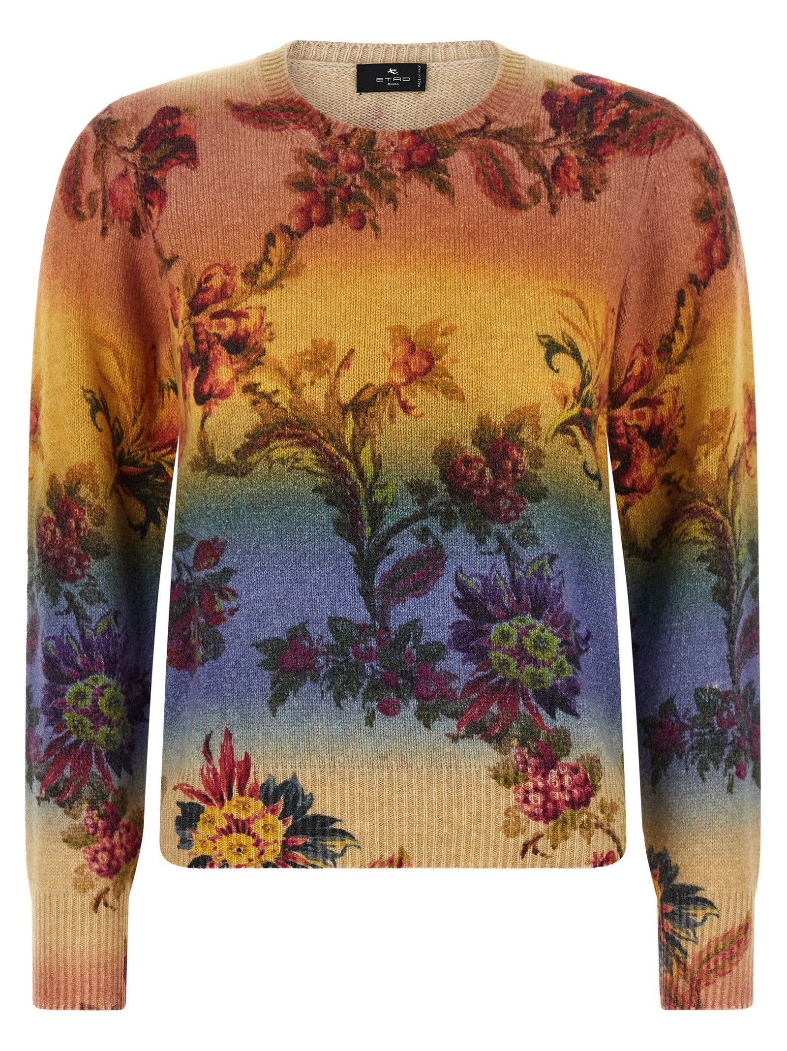 ETRO Dégradé Jacquard Sweater Gold