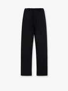 The Row Women's Delano Cotton Trousers Black