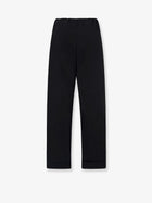 The Row Women's Delano Cotton Trousers Black, view 4