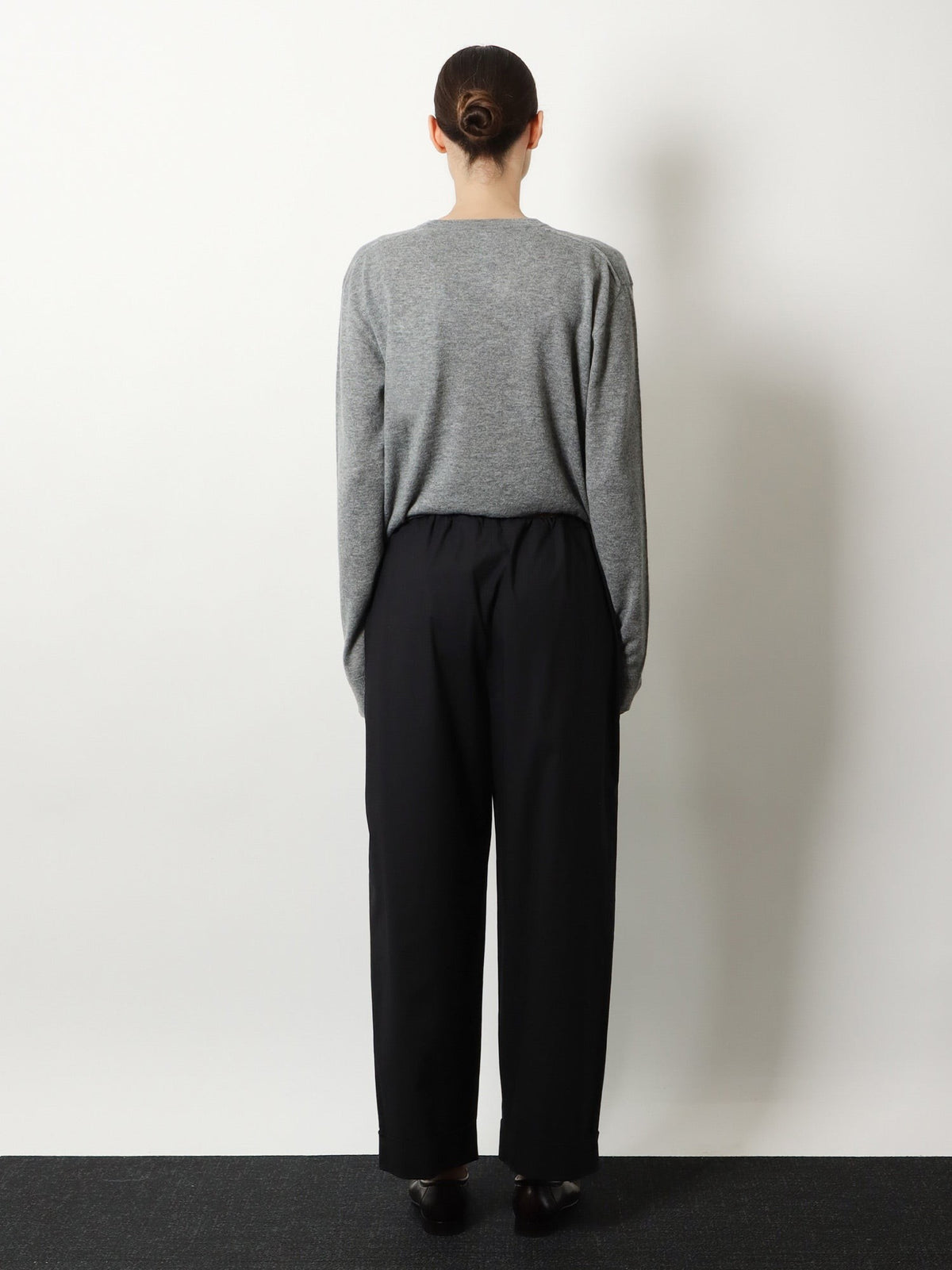 The Row Women's Delano Cotton Trousers Black