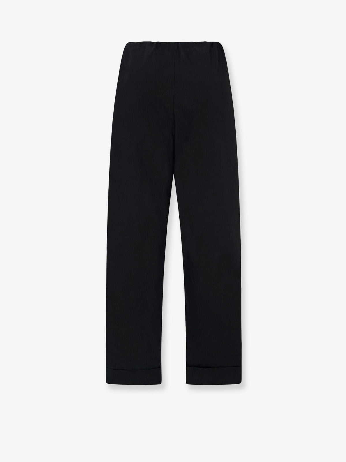 The Row Women's Delano Cotton Trousers Black