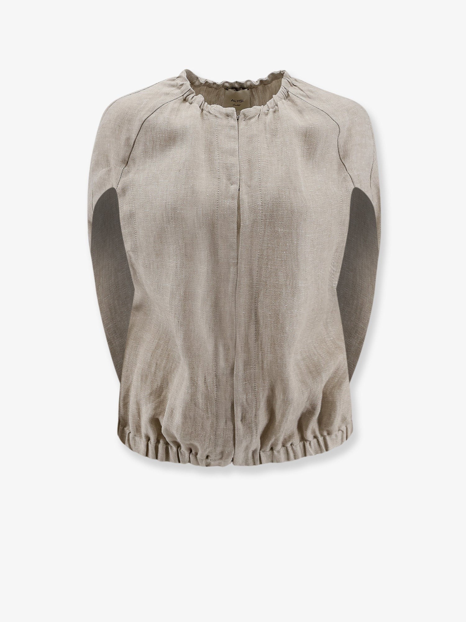 Alysi Women's Élavé Linen Sleeveless Jacket Grezzo