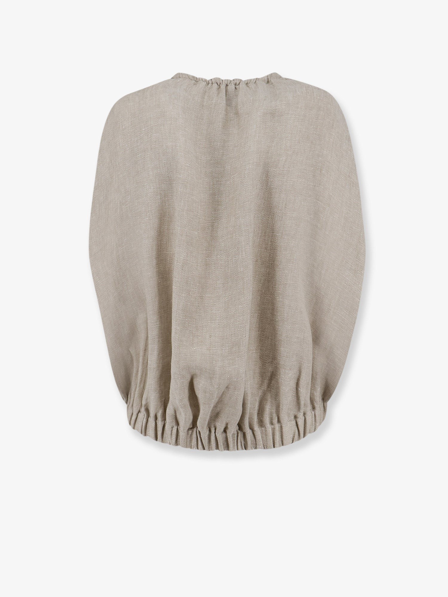 Alysi Women's Élavé Linen Sleeveless Jacket Grezzo