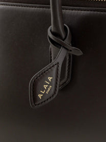 ALAÏA Women's Delta Medium Leather Handbag Brown