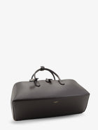 ALAÏA Women's Delta Medium Leather Handbag Brown, view 3