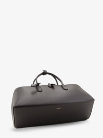 ALAÏA Women's Delta Medium Leather Handbag Brown