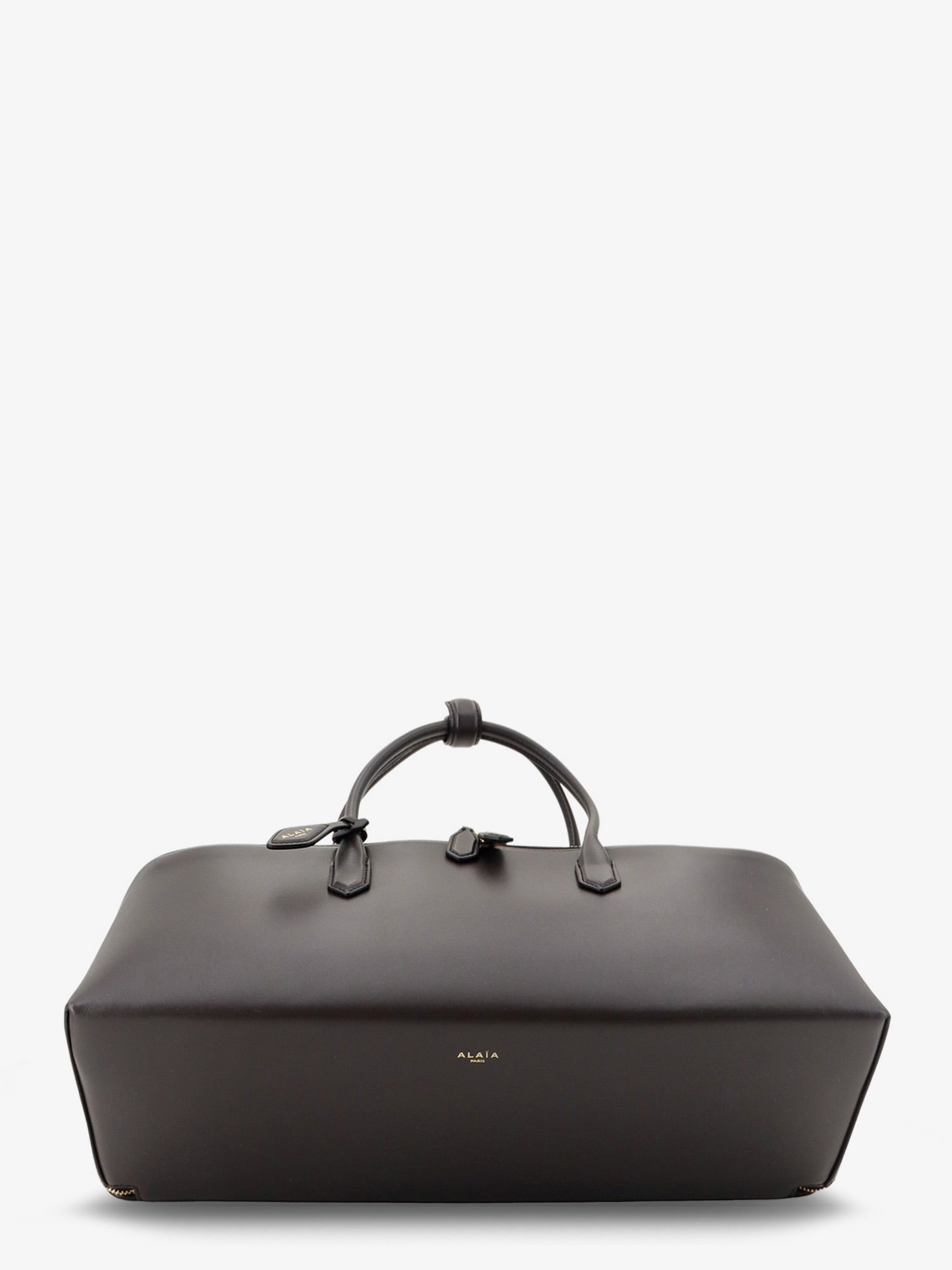 ALAÏA Women's Delta Medium Leather Handbag Brown