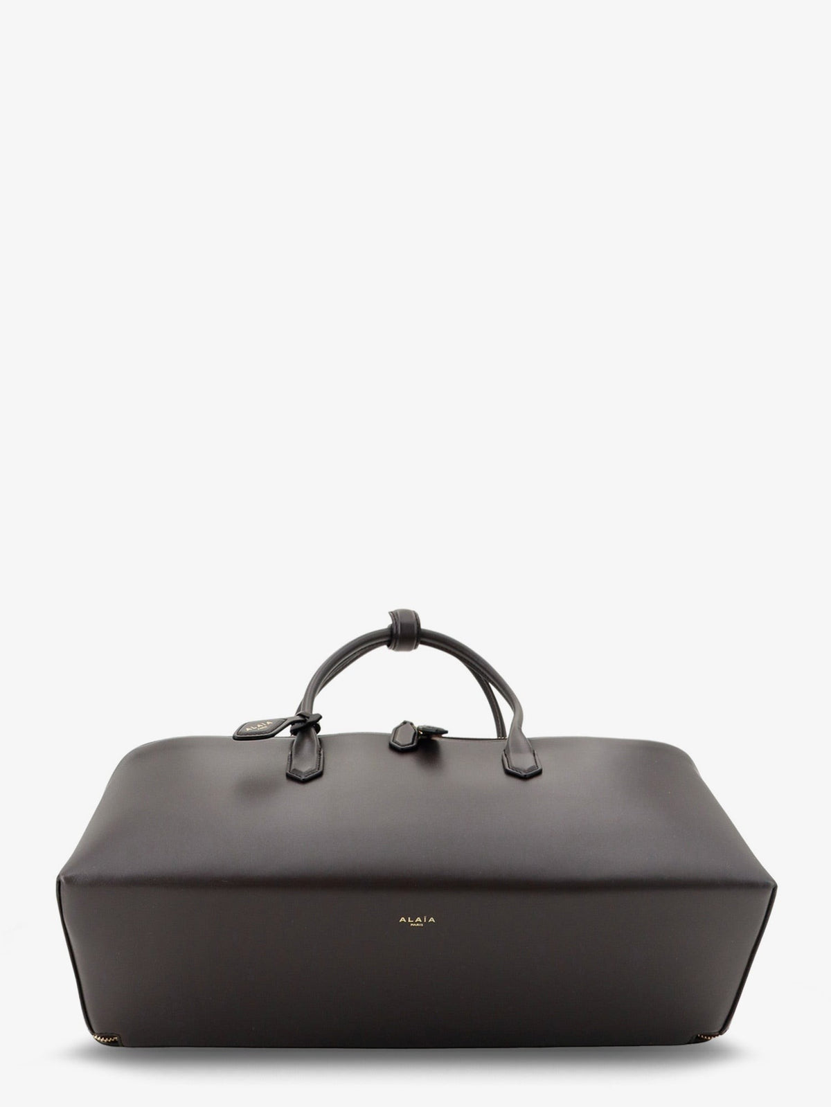ALAÏA Women's Delta Medium Leather Handbag Brown