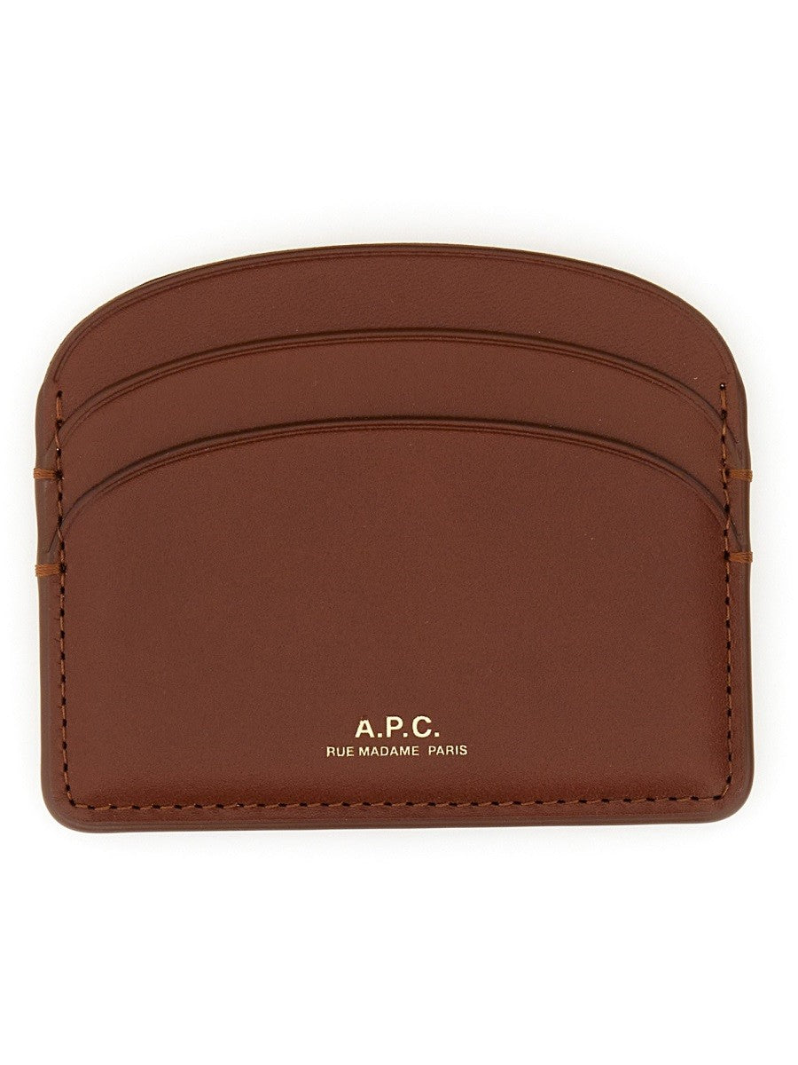 A.P.C Women's Demi Lune Card Holder Beige