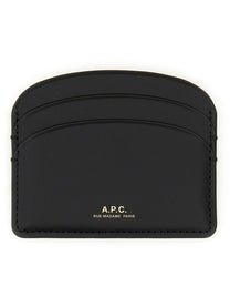 A.P.C Women's Demi Lune Card Holder Black
